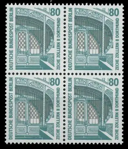 BERLIN DS SEHENSWÜRDIGKEITEN Nr 796 postfrisch VIERERBL 8F164A