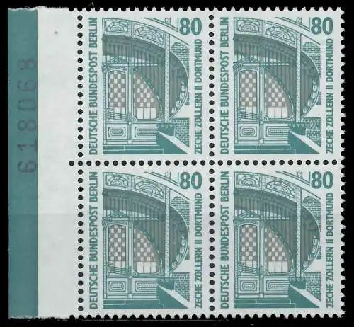 BERLIN DS SEHENSWÜRDIGKEITEN Nr 796 postfrisch VIERERBL 8F1656