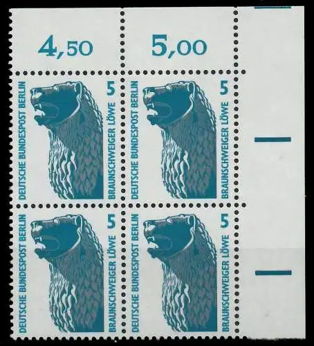 BERLIN DS SEHENSWÜRDIGKEITEN Nr 863 postfrisch VIERERBL 8F187E