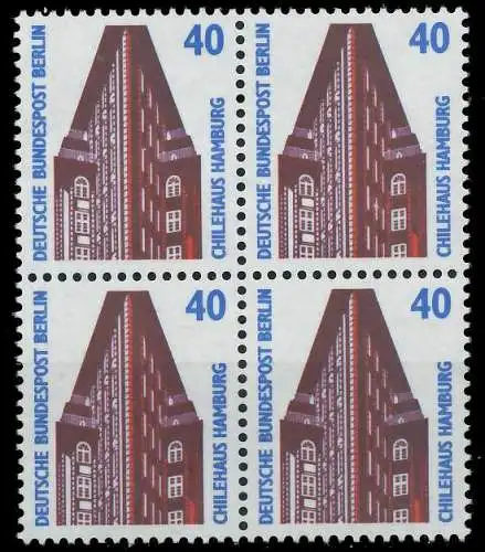 BERLIN DS SEHENSWÜRDIGKEITEN Nr 816 postfrisch VIERERBL 8F8FBA