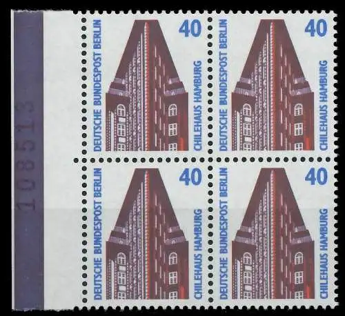 BERLIN DS SEHENSWÜRDIGKEITEN Nr 816 postfrisch VIERERBL 8F8FC6