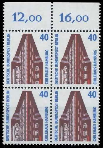 BERLIN DS SEHENSWÜRDIGKEITEN Nr 816 postfrisch VIERERBL 8F8FDE