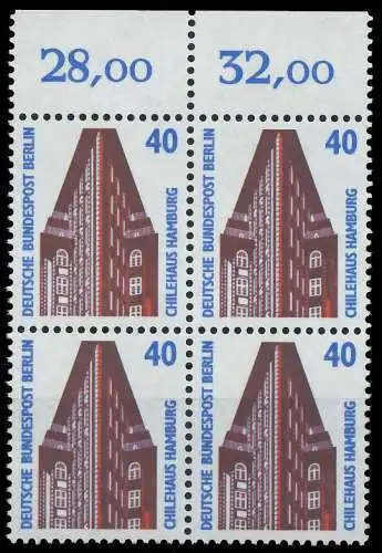 BERLIN DS SEHENSWÜRDIGKEITEN Nr 816 postfrisch VIERERBL 8F8FF2