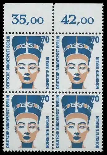 BERLIN DS SEHENSWÜRDIGKEITEN Nr 814 postfrisch VIERERBL 8F901A