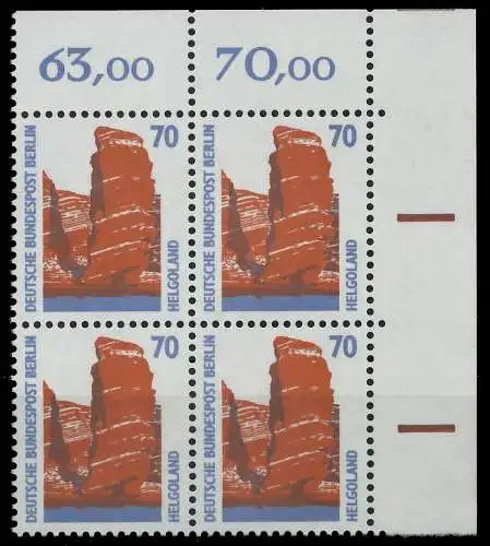 BERLIN DS SEHENSWÜRDIGKEITEN Nr 874 postfrisch VIERERBL 8F9046