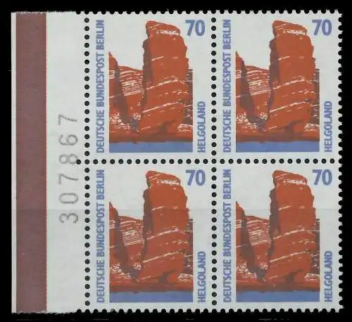 BERLIN DS SEHENSWÜRDIGKEITEN Nr 874 postfrisch VIERERBL 8F9052