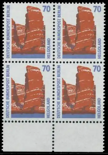 BERLIN DS SEHENSWÜRDIGKEITEN Nr 874 postfrisch VIERERBL 8F9062