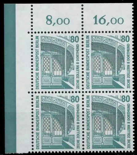 BERLIN DS SEHENSWÜRDIGKEITEN Nr 796 postfrisch VIERERBL 8F908A