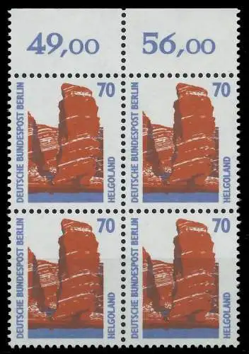 BERLIN DS SEHENSWÜRDIGKEITEN Nr 874 postfrisch VIERERBL 8F908E