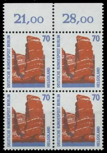 BERLIN DS SEHENSWÜRDIGKEITEN Nr 874 postfrisch VIERERBL 8F9092