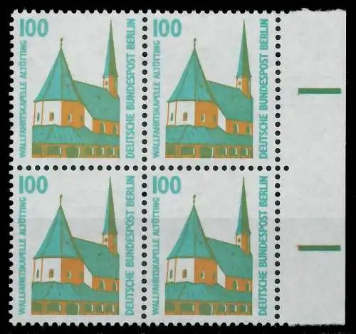 BERLIN DS SEHENSWÜRDIGKEITEN Nr 834 postfrisch VIERERBL 8F909A