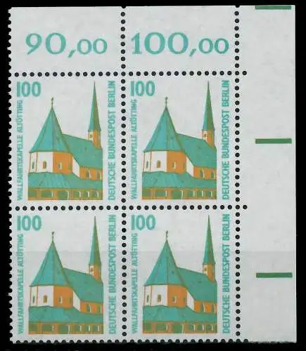 BERLIN DS SEHENSWÜRDIGKEITEN Nr 834 postfrisch VIERERBL 8F90A6