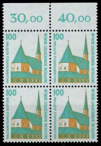 BERLIN DS SEHENSWÜRDIGKEITEN Nr 834 postfrisch VIERERBL 8F90D6