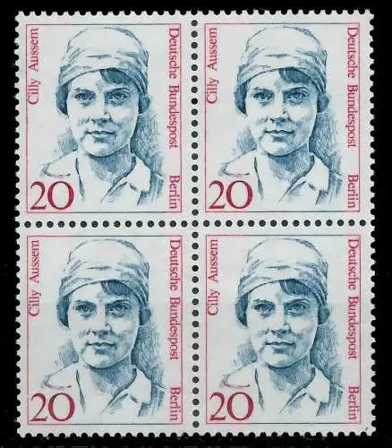 BERLIN DS FRAUEN Nr 811 postfrisch VIERERBLOCK 8F9142