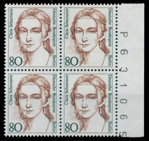 BERLIN DS FRAUEN Nr 771 postfrisch VIERERBLOCK SRA 8F9152