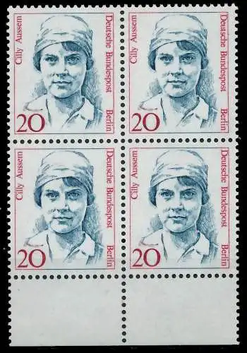 BERLIN DS FRAUEN Nr 811 postfrisch VIERERBLOCK URA 8F9172