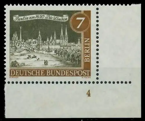 BERLIN 1962 Nr 218 postfrisch FORMNUMMER 4 8F91A6