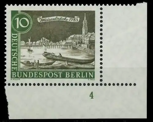 BERLIN 1962 Nr 219 postfrisch FORMNUMMER 4 8F91B2