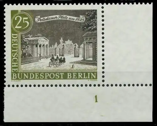 BERLIN 1962 Nr 222 postfrisch FORMNUMMER 1 8F91DA