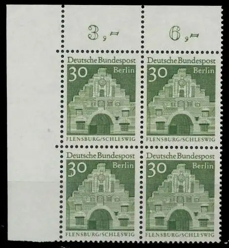 BERLIN DS D-BAUW. 2 Nr 274 postfrisch VIERERBLOCK ECKE- 8F92AE
