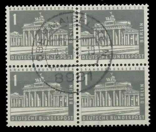 BERLIN DS BAUTEN 2 Nr 140yw zentrisch gestempelt VIERERBLOCK 8F92EE