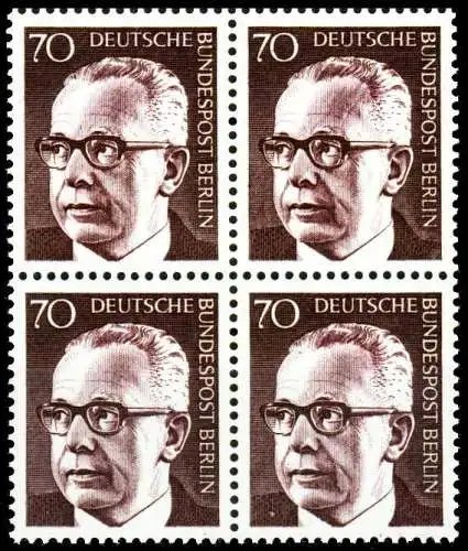 BERLIN DS HEINEMANN Nr 366 postfrisch VIERERBLOCK S949856