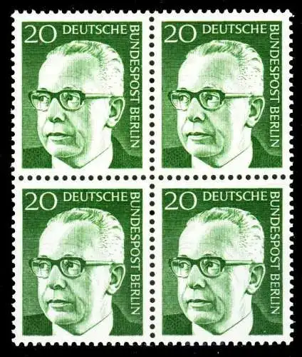 BERLIN DS HEINEMANN Nr 362 postfrisch VIERERBLOCK S949842