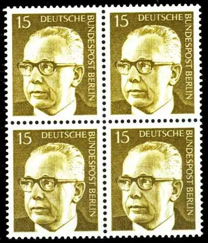 BERLIN DS HEINEMANN Nr 427 postfrisch VIERERBLOCK S949846