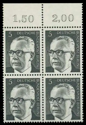 BERLIN DS HEINEMANN Nr 359 postfrisch VIERERBLOCK ORA 8F934A