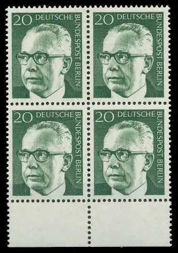 BERLIN DS HEINEMANN Nr 362 postfrisch VIERERBLOCK URA 8F9396