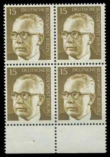 BERLIN DS HEINEMANN Nr 427 postfrisch VIERERBLOCK URA 8F939A