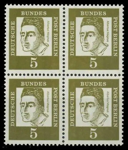 BERLIN DS BED. DEUT. Nr 199 postfrisch VIERERBLOCK 8F93D2