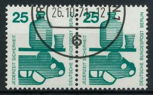 BERLIN DS UNFALLV Nr 405 gestempelt WAAGR PAAR 8F93FE