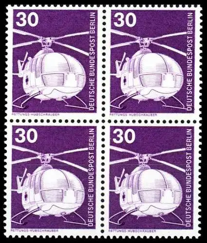 BERLIN DS INDUSTRIE U. TECHNIK Nr 497 postfrisch VIERER S9528A6