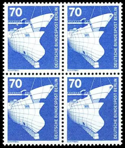 BERLIN DS INDUSTRIE U. TECHNIK Nr 500 postfrisch VIERER S9528BA