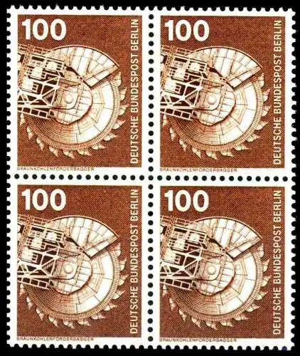 BERLIN DS INDUSTRIE U. TECHNIK Nr 502 postfrisch VIERER S9528C2