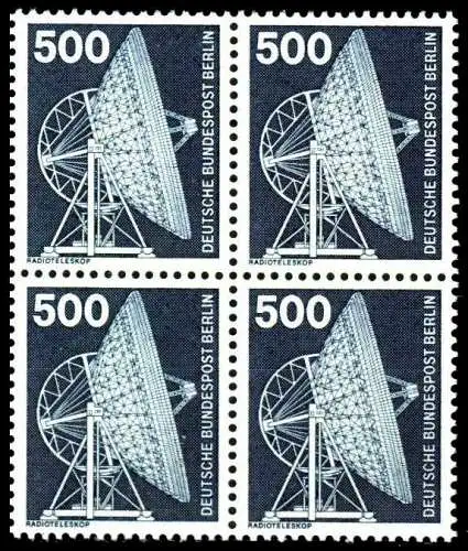 BERLIN DS INDUSTRIE U. TECHNIK Nr 507 postfrisch VIERER S9528EE