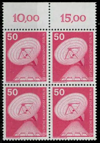 BERLIN DS INDUSTRIE U. TECHNIK Nr 499 postfrisch VIERER 8F9556