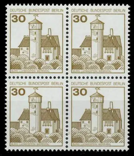 BERLIN DS BURGEN U. SCHLÖSSER Nr 534A postfrisch VIERER 8F95BA