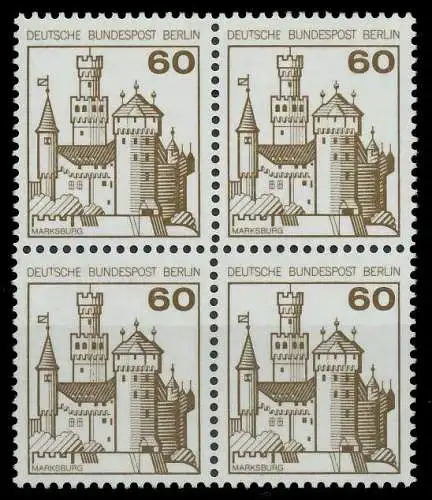 BERLIN DS BURGEN U. SCHLÖSSER Nr 537 postfrisch VIERERB 8F95E6