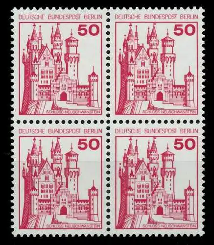 BERLIN DS BURGEN U. SCHLÖSSER Nr 536A postfrisch VIERER S952A42