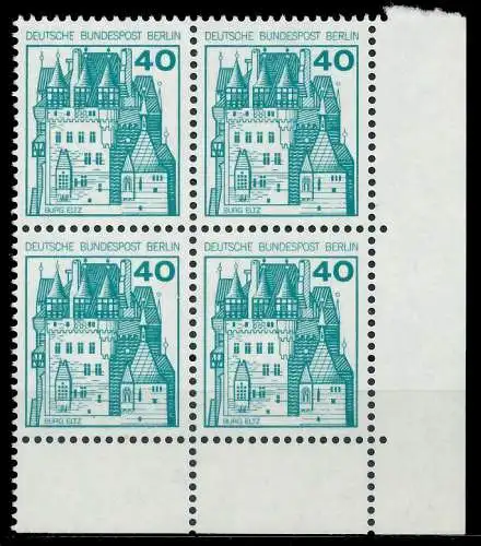 BERLIN DS BURGEN U. SCHLÖSSER Nr 535 postfrisch VIERERB 8F965A