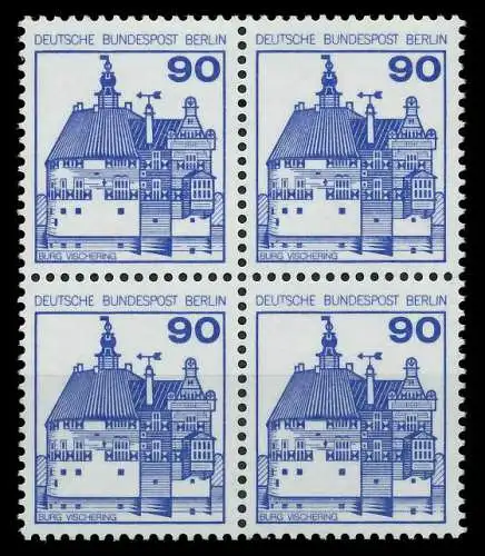 BERLIN DS BURGEN U. SCHLÖSSER Nr 588 postfrisch VIERERB 8F9692