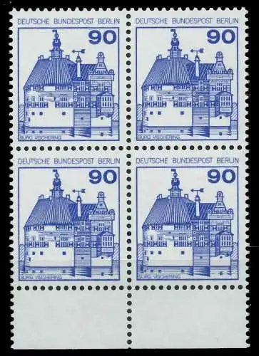 BERLIN DS BURGEN U. SCHLÖSSER Nr 588 postfrisch VIERERB 8F9696