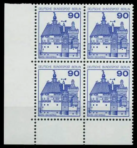 BERLIN DS BURGEN U. SCHLÖSSER Nr 588 postfrisch VIERERB 8F969E