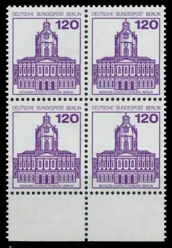 BERLIN DS BURGEN U. SCHLÖSSER Nr 675 postfrisch VIERERB 8F96BA