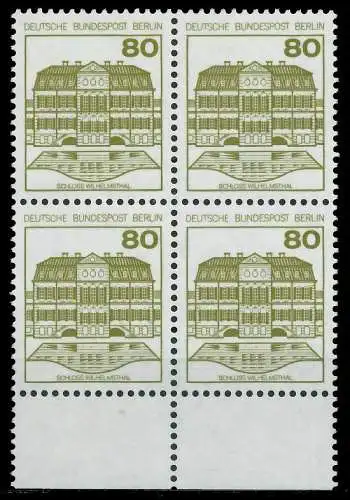 BERLIN DS BURGEN U. SCHLÖSSER Nr 674A postfrisch VIERER 8F96DA