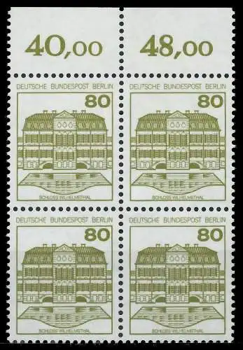 BERLIN DS BURGEN U. SCHLÖSSER Nr 674A postfrisch VIERER 8F96E6