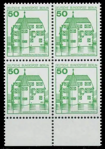 BERLIN DS BURGEN U. SCHLÖSSER Nr 615A postfrisch VIERER S952B4A