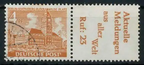 BERLIN ZUSAMMENDRUCK Nr W29 gestempelt WAAGR PAAR 900FCA